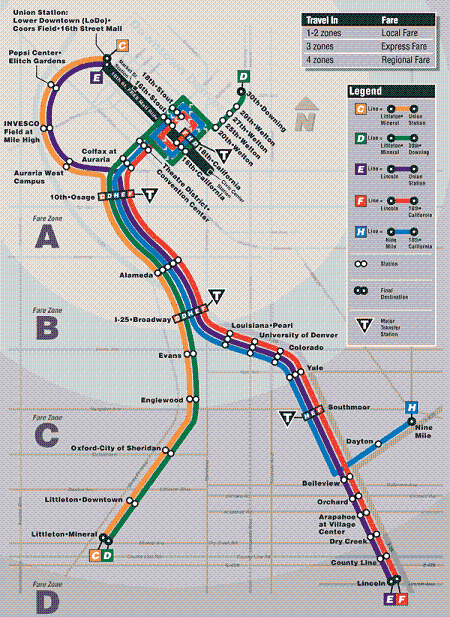 RTD route map